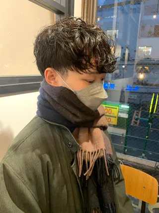 ショート パーマ メンズ 明治神宮前 NANAMIのヘアスタイル