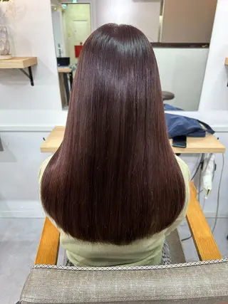 ロング 髪質改善/ストレート 根上のヘアスタイル