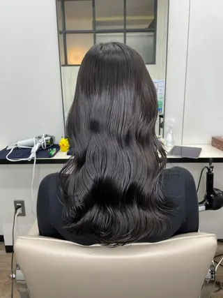 ミディアム カラー パーマ ヘアアレンジ 【ヘアケア特化型】 newi天王寺のヘアスタイル