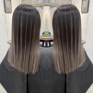 ミディアム カラー ヘアアレンジ 縮毛矯正 髪質改善寺坂雄飛💐のヘアスタイル