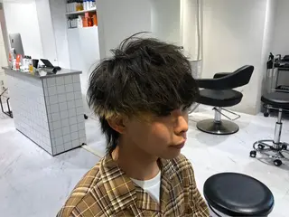 カラー メンズ エフェクトブリーチ 🌟前澤啓太朗のヘアスタイル