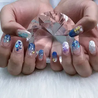 ネイル パーツ全部¥110 サロンミミのネイルデザイン