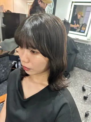 ミディアム 髪質改善⭐️縮毛矯正 中野⭐️Rinaのヘアスタイル