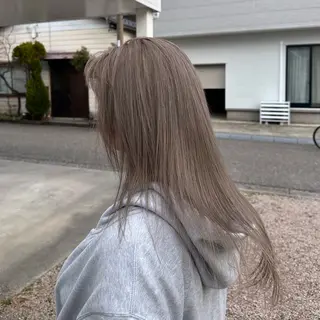 セミロング ブリーチ屋さん🍀 ブリーチ矯正・あずみのヘアスタイル