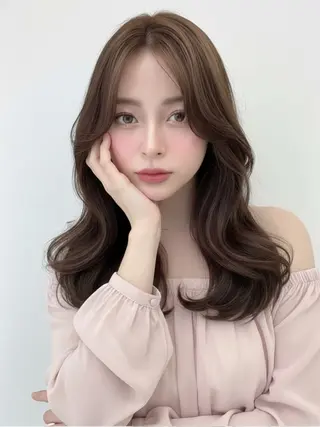 ロング カラー ブリーチなしWカラー /Hitomi☻のヘアスタイル