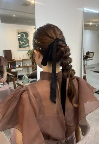 セミロング 🟣niw SHUNNA🟣のヘアスタイル