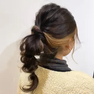 ロング 烏丸/顔周りカット/ くびれヘア/奈実のヘアスタイル