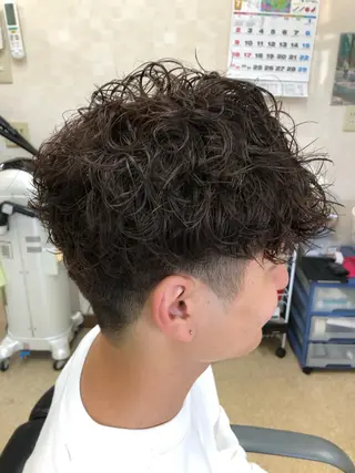 パーマ メンズ 石塚 浩のヘアスタイル