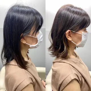 ミディアム カラー 小林 佳祐のヘアスタイル