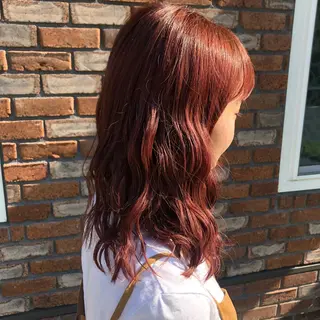 セミロング かわい りなのヘアスタイル