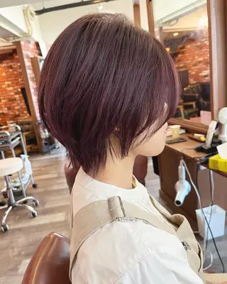 ショート カラー 眞壁 華子のヘアスタイル