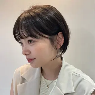 ショート カラー ボブ/ミルクティー /博多/DAI/店長のヘアスタイル