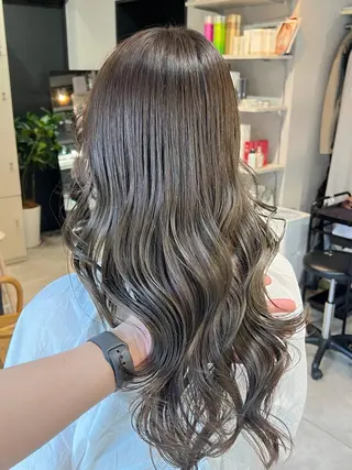 ロング カラー 恵比寿韓国レイヤー× 艶透明感カラー大場のヘアスタイル