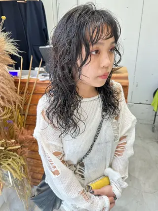 ロング パーマ 伊藤 玄のヘアスタイル