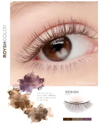 マツエク・マツパ Maile leaf 【マイレリーフ】のマツエク・マツパデザイン