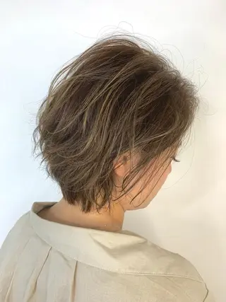 ショート カラー 酸性ストレート/ブリ ーチなし/中村 匠のヘアスタイル