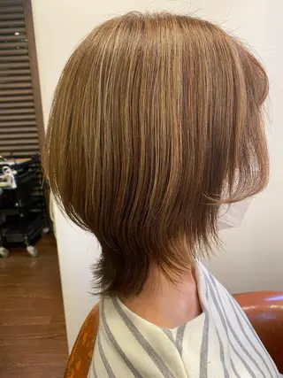 ミディアム カラー liL  hair サトウリョウタのヘアスタイル