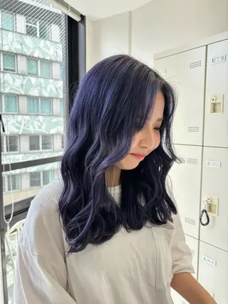 セミロング カラー 🫧韓国風透明感 ヘア🫧towaのヘアスタイル