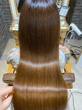 ロング 🍀失敗しない 縮毛矯正熊谷竜馬🍀のヘアスタイル