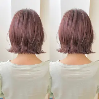 ショート カラー 縮毛矯正×艶髪カラー 髪質改善/三ツ木のヘアスタイル