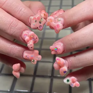 ネイル ー 葉のネイルデザイン