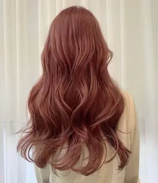ロング カラー パーマ ヘアアレンジ 暖色💖ツヤ髪💖 masae🌼のヘアスタイル