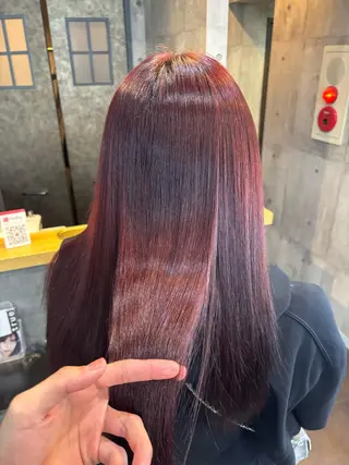 ロング カラー ✨韓国艶髪✨ケア ブリーチ🫧アキラのヘアスタイル