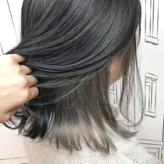 ミディアム カラー TOMOKA 艶髪/透明感カラーのヘアスタイル