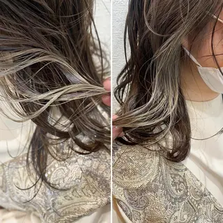 ミディアム a-o岡野　こやま しんぺいのヘアスタイル
