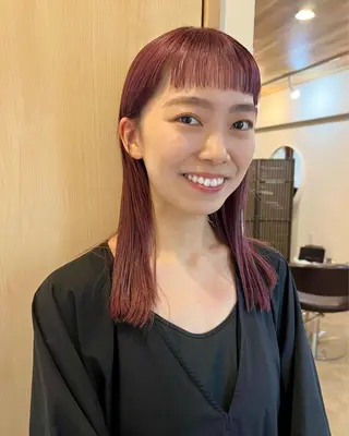 ロング カラー トレンドと似合わせ/ マンツーマン/西上楓のヘアスタイル