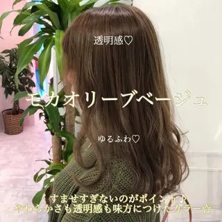 セミロング カラー 透明感・トレンドヘア 🫧齋藤拓未🫧のヘアスタイル