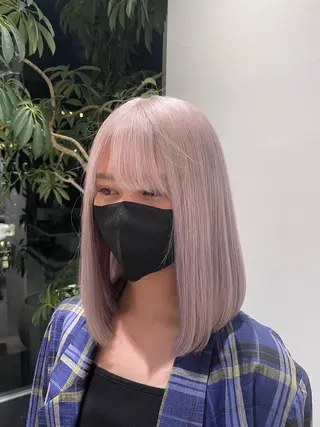 ミディアム カラー カラーリスト／アイ リスト／牛込萌香🫧のヘアスタイル