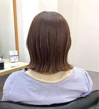 ミディアム カラー SAKINO. ベージュカラーのヘアスタイル