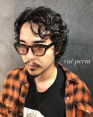 パーマ ヘアアレンジ メンズ メンズ特化✂️栗原 侑也のヘアスタイル