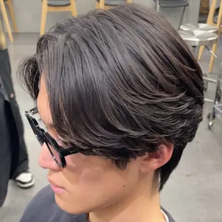 ミディアム パーマ ヘアアレンジ メンズ fifth 石川 凪のヘアスタイル
