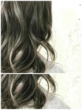 セミロング カラー 白井 秀太郎のヘアスタイル