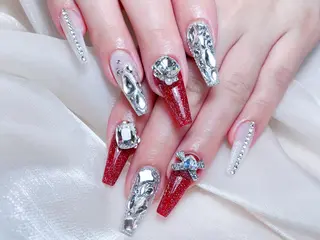 ネイル M🌷nail 長さだし専門店のネイルデザイン