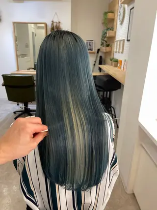 ロング 縮毛・酸性ストレート 特化のヘアスタイル