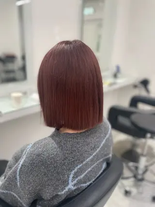 ミディアム トレンド暖色ヘア🍒 miu🍒のヘアスタイル