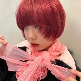ショート カラー ブロンド／ブリーチ 【SITY.】のヘアスタイル