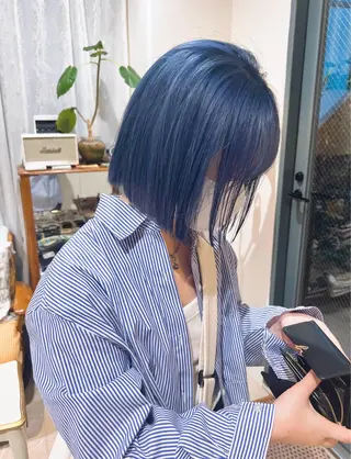 ミディアム hotely所属・✨まとまるボブ/ 切りっぱなし/ユキナのヘアスタイル