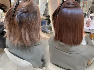 ミディアム カラー パーマ ボブ/ショート/ 縮毛矯正⚜️工藤昴のヘアスタイル