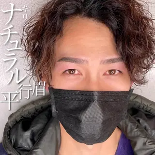 メンズ アイブロウ まつパ／眉毛／梅田／ 金子乃愛のマツエク・マツパデザイン