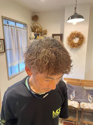 ショート パーマ メンズ 🌀メンズパーマ🌀 🐏丸山祐宇🐏のヘアスタイル