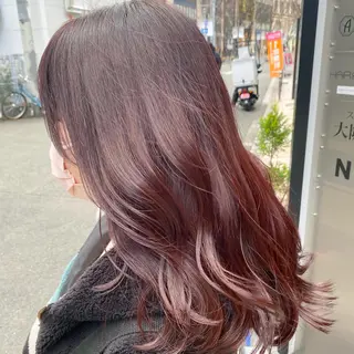 セミロング カラー ハッシュカット/艶感 カラー/ユウキ✨のヘアスタイル