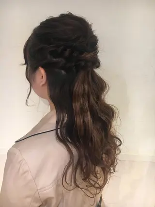 ロング ヘアアレンジ 野崎 ひかりのヘアスタイル