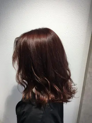 ミディアム カラー パーマ ヘアアレンジ メンズ キッズ FABLE HAIR ファブル難波・心斎橋のヘアスタイル