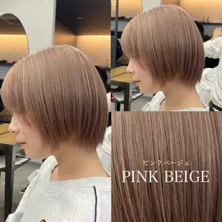 ショート カラー 韓国風・透明感カラー 💫ami💫のヘアスタイル