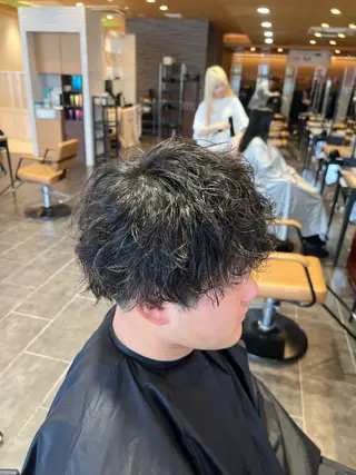 ショート パーマ メンズ ツヤ髪の匠/髪質改善 山本晃太のヘアスタイル