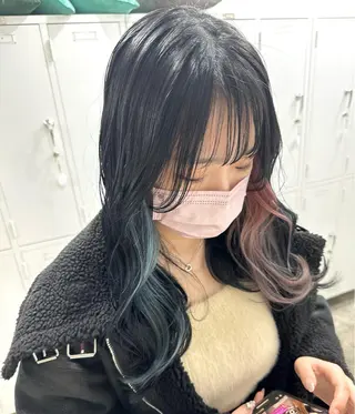 セミロング カラー パーマ ヘアアレンジ メンズ ササキカズマ〻透明感 〻色落ち〻赤み消しのヘアスタイル